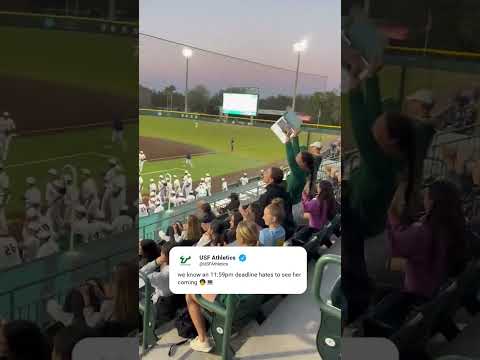 Gettin' studious in the stands 😂 (via USFAthletics/X) thumbnail