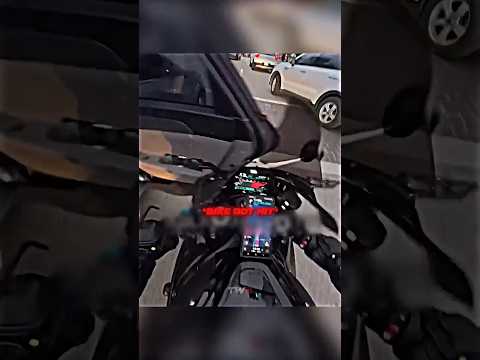 Sudden Car Door Causes Biker Crash 😢 thumbnail