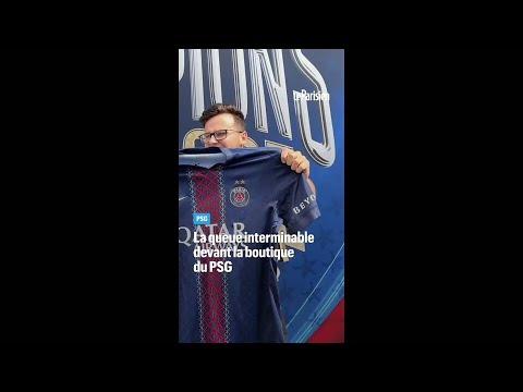 Paris champion : la queue interminable devant la boutique du PSG thumbnail