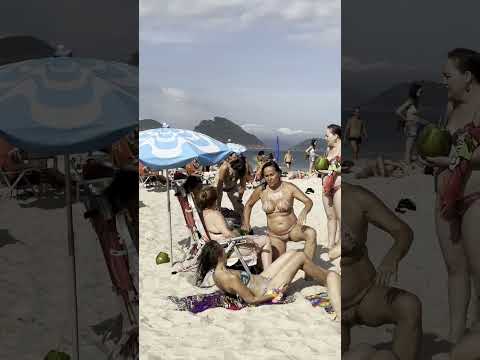 🇧🇷 Hot day at Leblon beach Brazil 🌅 thumbnail