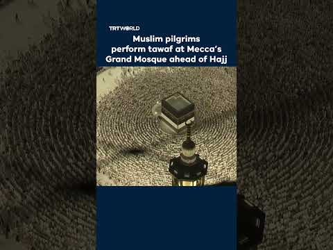 Muslim pilgrims perform tawaf at Mecca’s Grand Mosque ahead of Hajj thumbnail