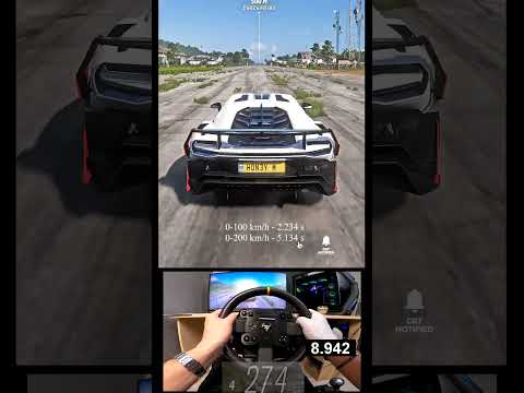 #2051 '18 Italdesign Zerouno Full Throttle to 350 KMH Acceleration #shorts thumbnail