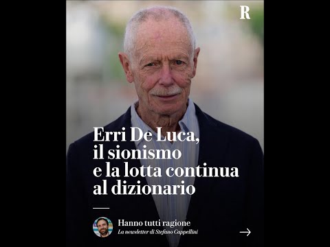 Erri De Luca, lo scrittore sotto accusa per le sue parole su Gaza thumbnail