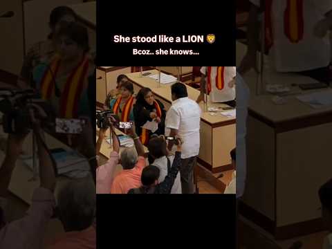 TVK Woman stood like a Lion 🦁🦁 Bcoz she knows, she is backed by him📈💯🔥#tvk  #viral #cmvijay #yosho thumbnail