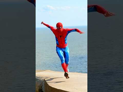 Spider-Man runs to the rescue? #spiderman thumbnail