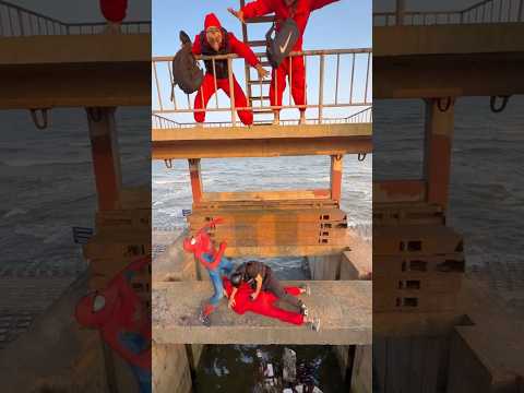 Spider Man VS MONEY HEIST / PART 1 !! #spiderman #parkour#moneyheist #bubblesgangz thumbnail