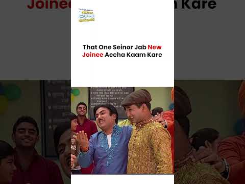 That One Senior Jab New Joinee Accha Kaam Kare !  #tmkoc #funny #comedy #taarakmehta #jethalal #daya thumbnail