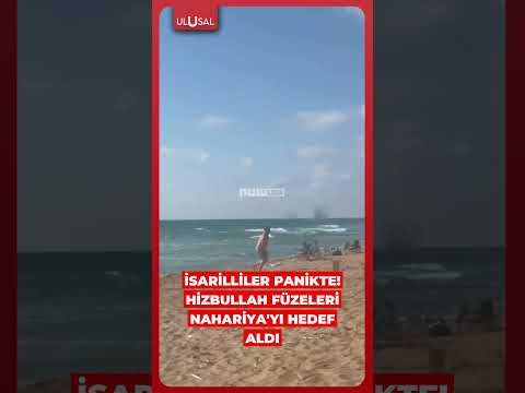 İsrailliler panikte! Hizbullah füzeleri Nahariya'yı hedef aldı #shorts #israil #hizbullah thumbnail