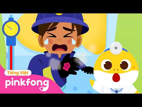 Nóng quá! Mình bị bỏng rồi! ? ? Chữa bệnh cùng Cá Mập Con | Baby Shark Pinkfong! - Nhạc thiếu nhi thumbnail