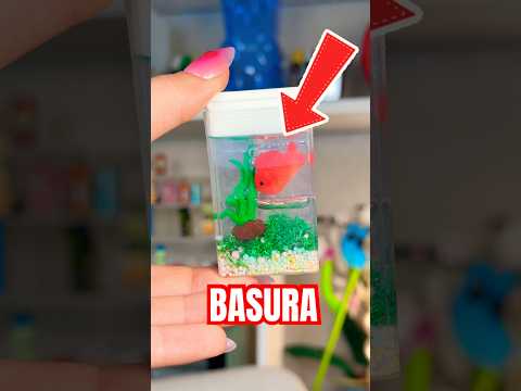 Podre Convertir BASURA en MINIATURAS?😳🐠❤️ #hellomon #abriendojuguetes #juguetes thumbnail