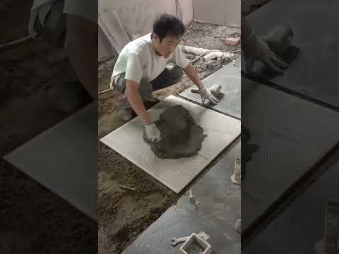 Tile installation P8802#shorts thumbnail