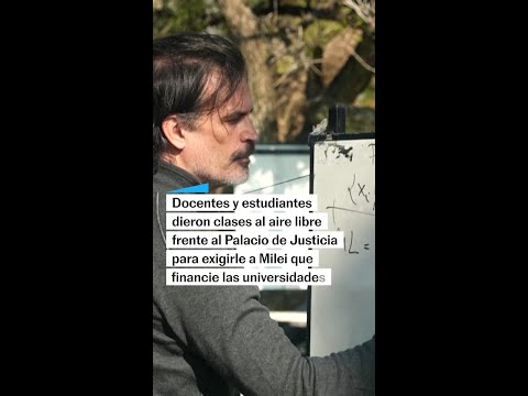 El reclamo universitario contra el Gobierno de Milei escala con protestas estudiantiles #shorts thumbnail