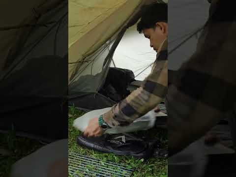 NO TALKING, JUST RAIN AND FOREST SOUNDS #camping #rain #shorts thumbnail