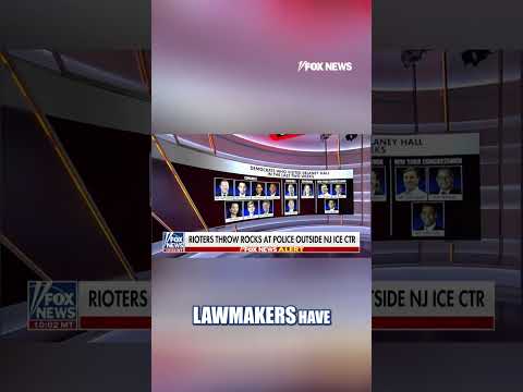Anti-ICE rioters throw rocks, lumber at at agents #shorts #us #news #foxnews #ICE thumbnail