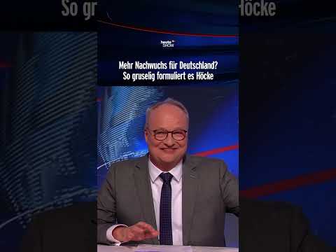 Mehr Nachwuchs für Deutschland? So gruselig formuliert es Höcke | heute-show #shorts thumbnail