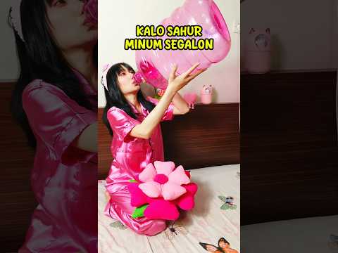 SAHUR MINUM SEGAL0N?? 🤣🤣 #shorts #OliviaValent thumbnail