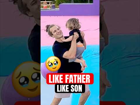 LEARNING A NEW TRAMPOLINE WALL TRICK WITH MY SON ❤️ thumbnail