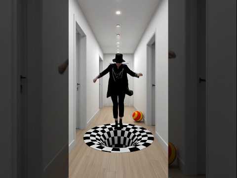 Which k-pop characters falling into the 3D hole 🕳️ #opticalillusion thumbnail