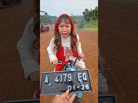 pasang plat nomor hitam di motor klx mini#trendingshorts thumbnail