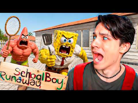 СКУЛБОЙ КВАДРАТНЫЕ ШТАНЫ!😱 ГУБКА БОБ МОД В SCHOOLBOY RUNAWAY thumbnail