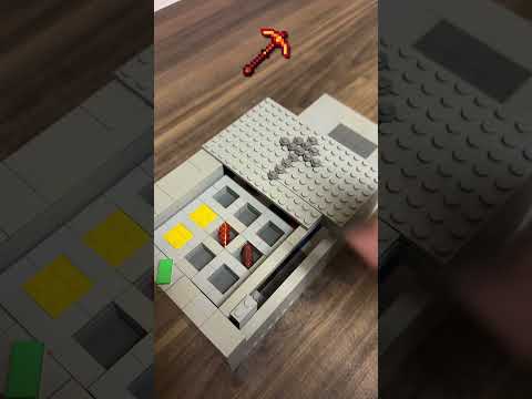 Crafting Minecraft Molten Pickaxe BUT Lego?? thumbnail