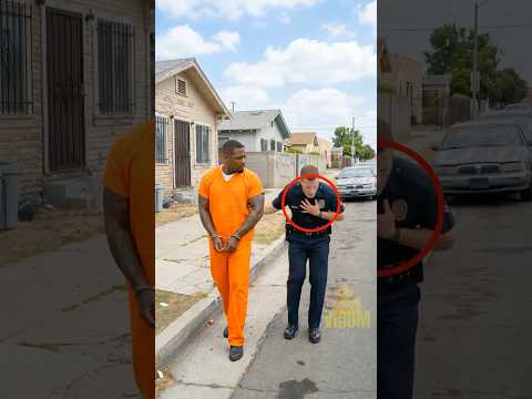 Handcuffed Man Returns To Save Fallen Police Officer #shorts #kindness #karma thumbnail