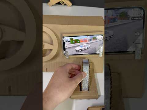 Volante com câmbio de marcha para jogos de carro #shorts thumbnail