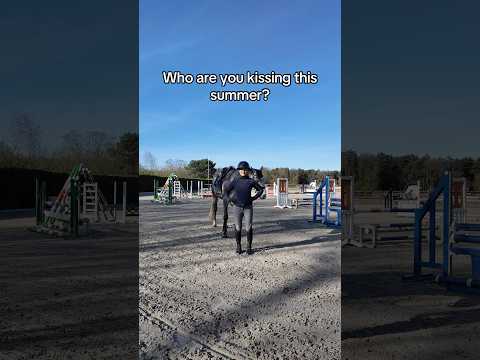 Who are you kissing this summer?👀 #equestrian #horsegirl #showjumping #horseriding #dressage thumbnail
