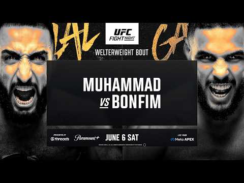 UFC Vegas 118: Muhammad vs Bonfim - June 6th | Fight Promo thumbnail