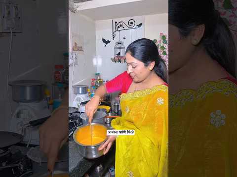 आमरस आणि धिरडे 🥰#mango #viral #comedy#funny thumbnail