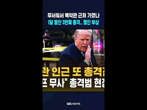 무서워서 백악관 근처 가겠나.. 1달 새 3번째 총격 / SBS / #shorts thumbnail