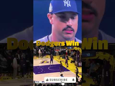 LA Dodgers Win Game 1 Lakers Fans ERUPT #mlb #nba thumbnail