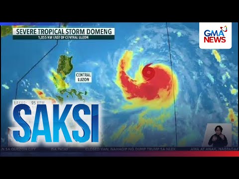 Bagyong Domeng, lumakas pa bilang severe tropical storm | Saksi thumbnail