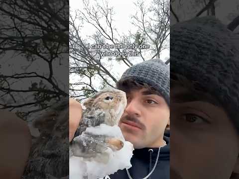 Il mange un écureuil congelé 🤯 thumbnail