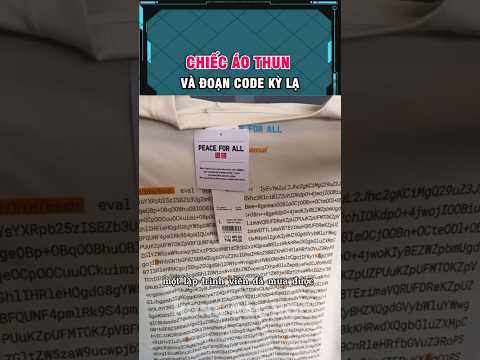 1 lập trình viên mua được chiếc áo có đoạn code nên đã thử chạy nó xem kết quả thumbnail