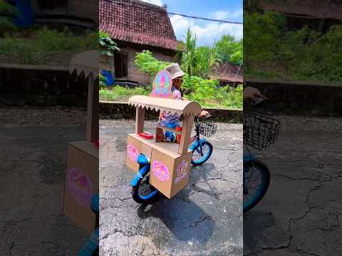 Ice Cream Cart Toy #icecream #toys #funny #craft #eskrim thumbnail