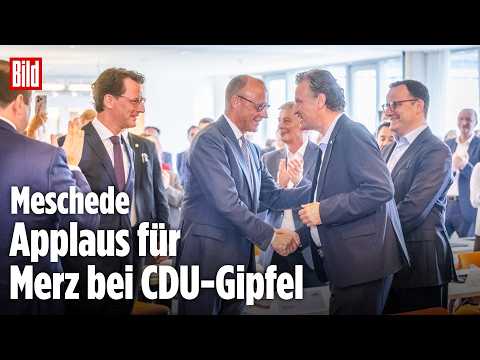 MERZ BEIM CDU-GIPFEL IN MESCHEDE: Applaus in Nordrhein-Westfalen nach Spekulation um Kanzlertausch! thumbnail