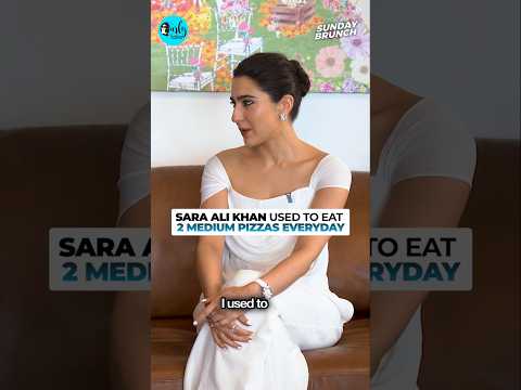 Sara Ali Khan Used To Eat 2 Medium Pizzas Everyday! #saraalikhan #foodie #sundaybrunch thumbnail