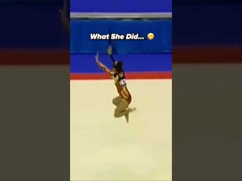 Somehow she was okay afterwards😧 #gymnastics #fall #fail #sports #tumbling thumbnail