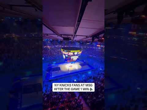 Knicks take game 1 and MSG is going INSANE 🔥🏆 thumbnail