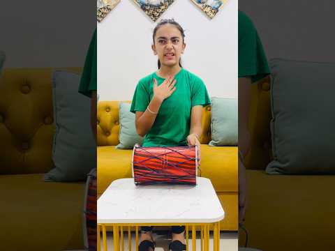 Samayra ne Dholak 🪘Kyu Nhi Bajayi ❓😨😱 #shorts #samayranarula #siblings thumbnail