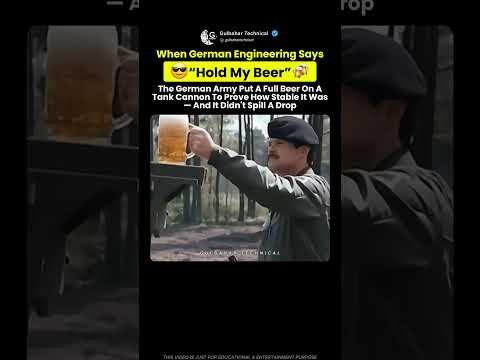 German Tank Balances Beer Without Spilling! 🍺🔥 thumbnail