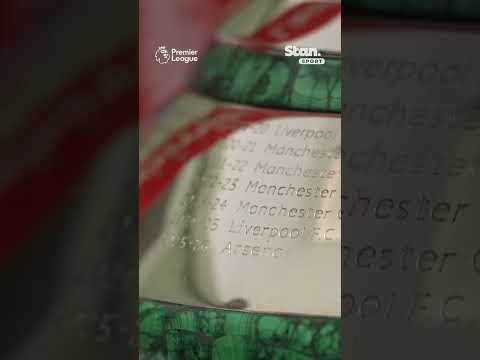 Arsenal's name engraved on the Premier League trophy once again ?? #PremierLeague #Arsenal thumbnail