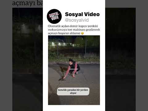 Otomatik açılan demir kapıyı yerdeki mekanizmaya tost makinası gezdirerek açmayı başaran ablamız ? thumbnail