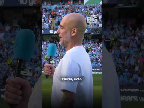 Pep Guardiola's farewell message for Manchester City 🔊 thumbnail