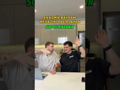 EN KOMİK BAYRAM MESAJINI YAPAN 5000₺ KAZANIR! #emreuzunboy #muratkurtaran #ramazan #bayram #shorts thumbnail