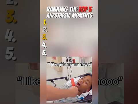 THE TOP 5 ANESTHESIA MOMENTS? #funny #funyshorts #viralshorts thumbnail
