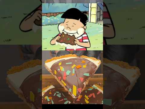 Sprinkle Studded Chocolate Frosted Icecream Slices!🍦🍕 #shorts #icecream #pizza #clifford thumbnail