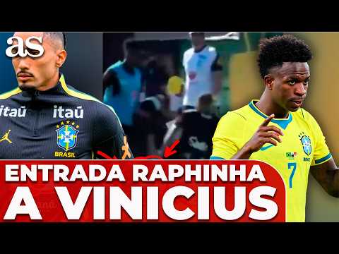 VINICIUS recibe una fuerte entrada de RAPHINHA y responde con un REGATE VIRAL thumbnail