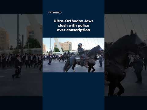 Ultra-Orthodox Jews clash with police in Jerusalem over conscription thumbnail